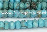 CDE1395 15.5 inches 2.5*4mm faceted rondelle sea sediment jasper beads