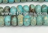 CDE1400 15.5 inches 3*4mm rondelle sea sediment jasper beads