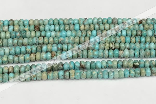 CDE1400 15.5 inches 3*4mm rondelle sea sediment jasper beads