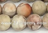 CDE1416 15.5 inches 10mm round matte natural sea sediment jasper beads