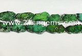 CDE1436 25*35mm - 35*45mm freefrom sea sediment jasper slab beads