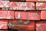 CDE1481 15.5 inches 4*13mm cuboid sea sediment jasper beads