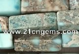 CDE1482 15.5 inches 4*13mm cuboid sea sediment jasper beads