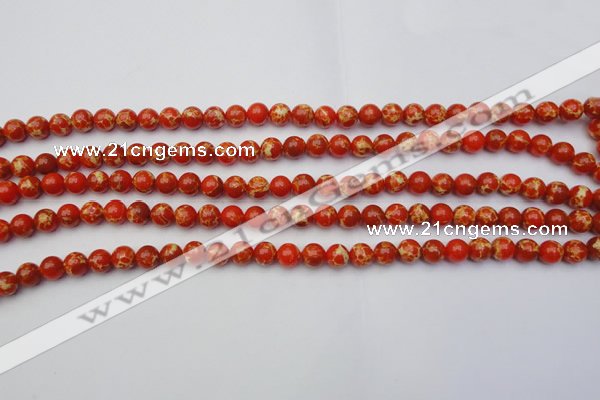 CDE2000 15.5 inches 4mm round dyed sea sediment jasper beads