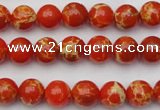 CDE2001 15.5 inches 6mm round dyed sea sediment jasper beads