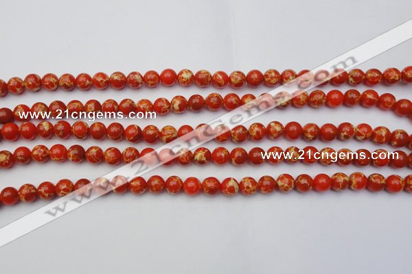 CDE2001 15.5 inches 6mm round dyed sea sediment jasper beads