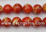 CDE2003 15.5 inches 10mm round dyed sea sediment jasper beads