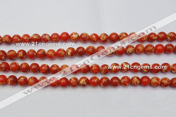 CDE2003 15.5 inches 10mm round dyed sea sediment jasper beads