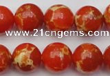 CDE2006 15.5 inches 16mm round dyed sea sediment jasper beads