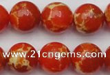 CDE2007 15.5 inches 18mm round dyed sea sediment jasper beads