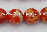 CDE2009 15.5 inches 22mm round dyed sea sediment jasper beads