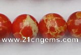 CDE2010 15.5 inches 24mm round dyed sea sediment jasper beads