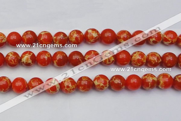 CDE2010 15.5 inches 24mm round dyed sea sediment jasper beads