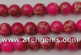 CDE2012 15.5 inches 6mm round dyed sea sediment jasper beads