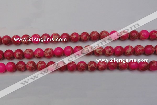 CDE2014 15.5 inches 10mm round dyed sea sediment jasper beads