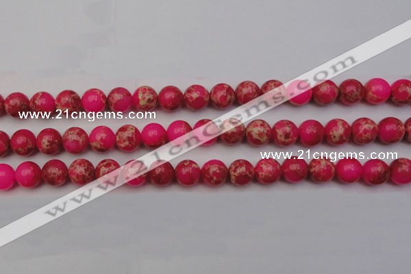 CDE2015 15.5 inches 12mm round dyed sea sediment jasper beads