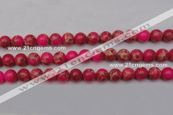 CDE2017 15.5 inches 16mm round dyed sea sediment jasper beads