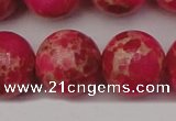 CDE2020 15.5 inches 22mm round dyed sea sediment jasper beads