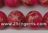 CDE2021 15.5 inches 24mm round dyed sea sediment jasper beads