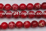 CDE2022 15.5 inches 4mm round dyed sea sediment jasper beads