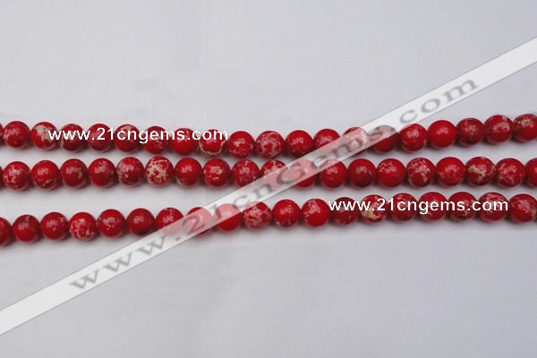 CDE2024 15.5 inches 8mm round dyed sea sediment jasper beads