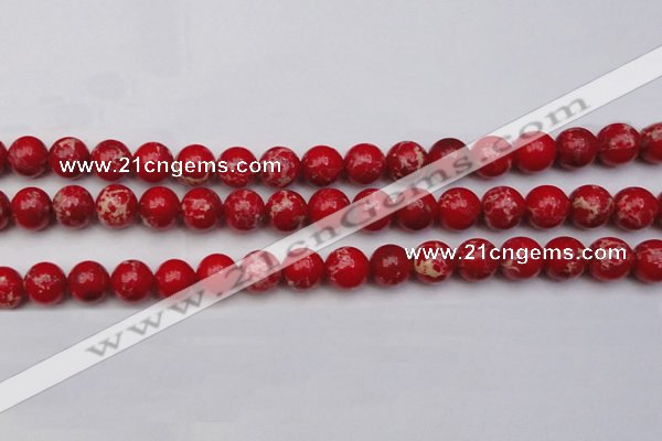 CDE2026 15.5 inches 12mm round dyed sea sediment jasper beads