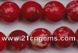 CDE2028 15.5 inches 16mm round dyed sea sediment jasper beads