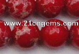 CDE2031 15.5 inches 22mm round dyed sea sediment jasper beads