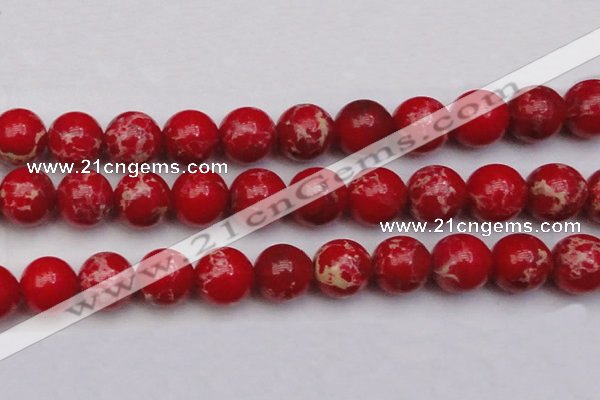 CDE2032 15.5 inches 24mm round dyed sea sediment jasper beads