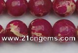 CDE2039 15.5 inches 16mm round dyed sea sediment jasper beads