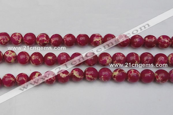 CDE2039 15.5 inches 16mm round dyed sea sediment jasper beads