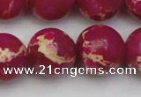 CDE2041 15.5 inches 20mm round dyed sea sediment jasper beads