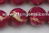 CDE2043 15.5 inches 24mm round dyed sea sediment jasper beads