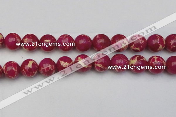 CDE2043 15.5 inches 24mm round dyed sea sediment jasper beads