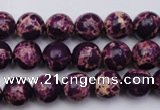 CDE2044 15.5 inches 4mm round dyed sea sediment jasper beads