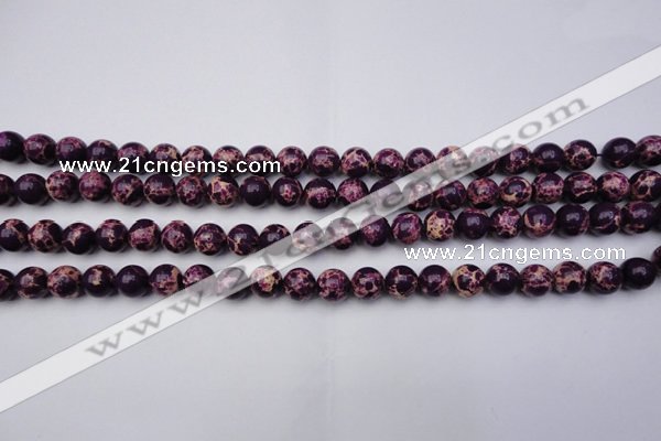 CDE2044 15.5 inches 4mm round dyed sea sediment jasper beads