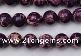 CDE2045 15.5 inches 6mm round dyed sea sediment jasper beads