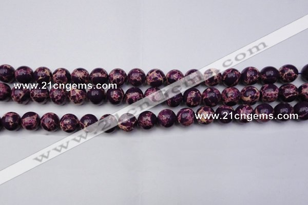 CDE2048 15.5 inches 12mm round dyed sea sediment jasper beads