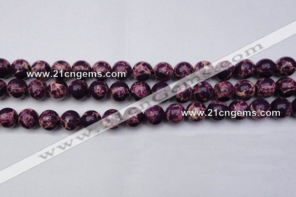 CDE2049 15.5 inches 14mm round dyed sea sediment jasper beads