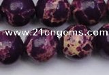 CDE2051 15.5 inches 18mm round dyed sea sediment jasper beads