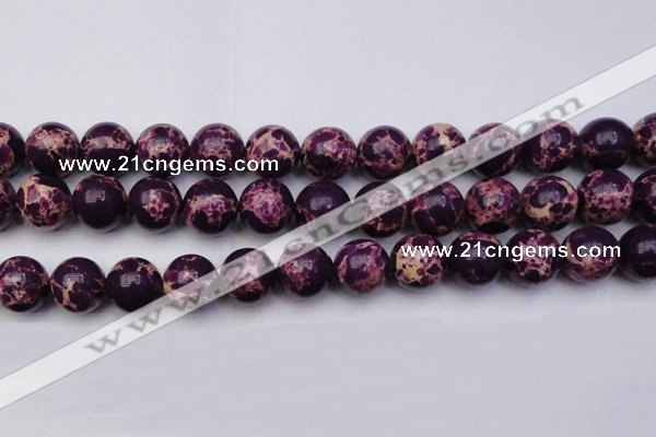 CDE2051 15.5 inches 18mm round dyed sea sediment jasper beads