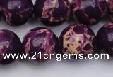 CDE2052 15.5 inches 20mm round dyed sea sediment jasper beads