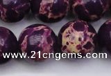 CDE2053 15.5 inches 22mm round dyed sea sediment jasper beads