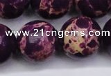 CDE2054 15.5 inches 24mm round dyed sea sediment jasper beads