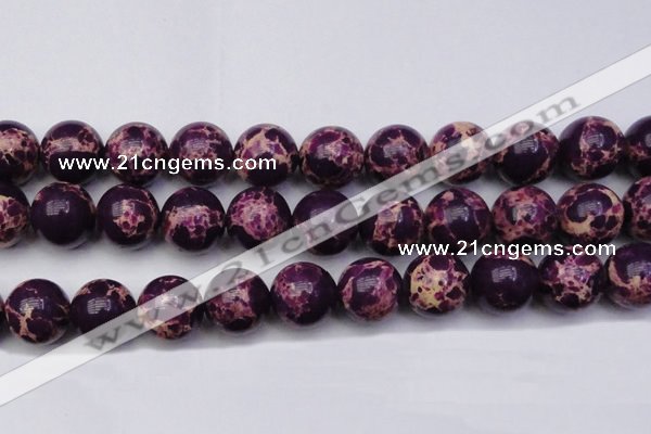 CDE2054 15.5 inches 24mm round dyed sea sediment jasper beads