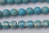 CDE2055 15.5 inches 4mm round dyed sea sediment jasper beads