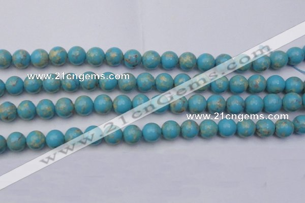 CDE2059 15.5 inches 12mm round dyed sea sediment jasper beads