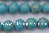 CDE2060 15.5 inches 14mm round dyed sea sediment jasper beads