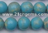 CDE2061 15.5 inches 16mm round dyed sea sediment jasper beads