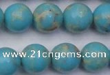 CDE2062 15.5 inches 18mm round dyed sea sediment jasper beads